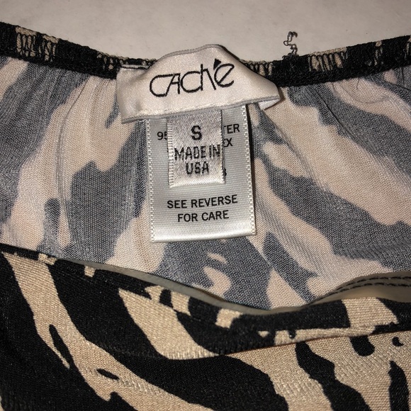 Cache Black and Tan Dress - Picture 7 of 8